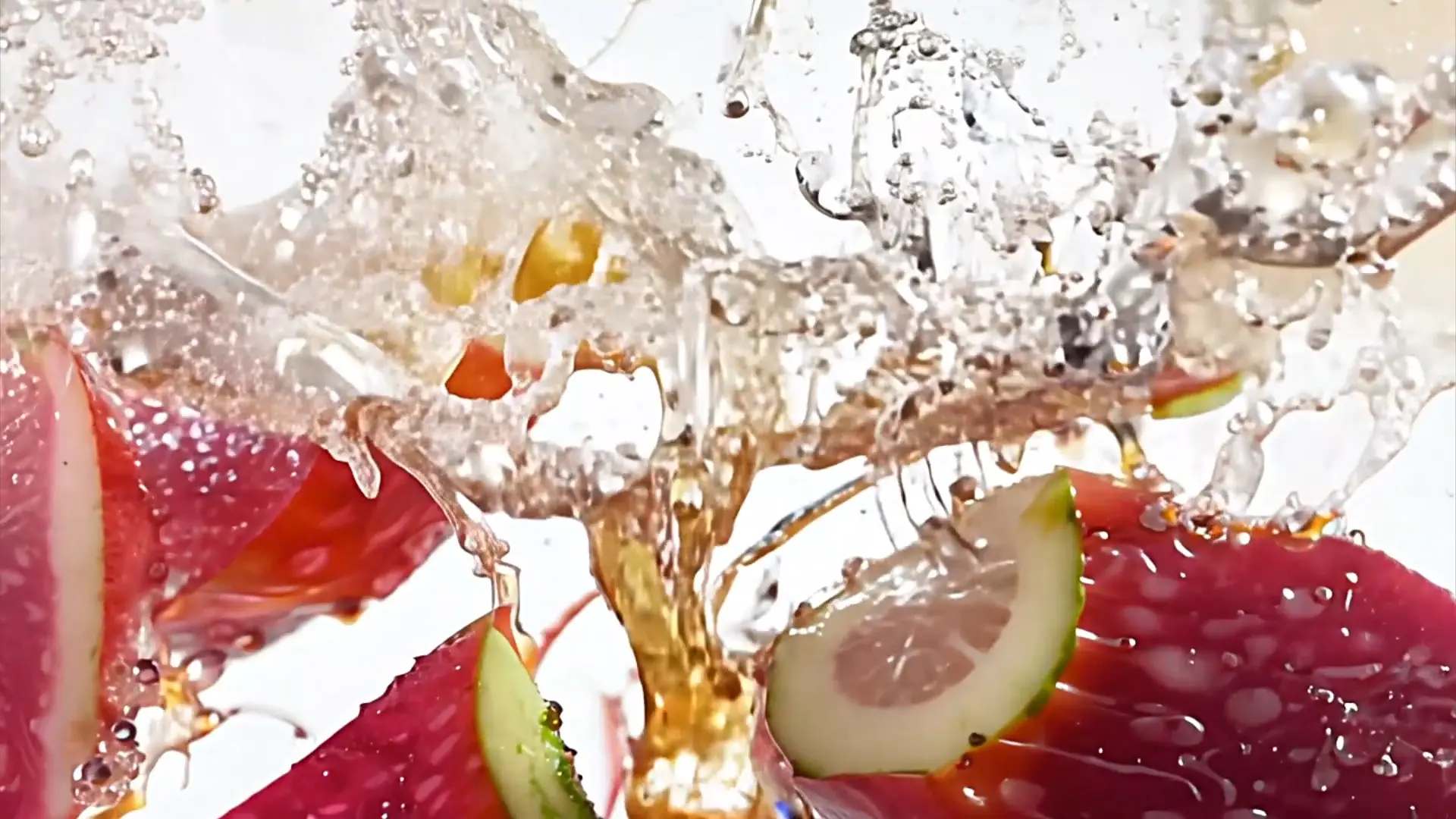 Colorful Fruit Slice Effect Transition for Creative Video